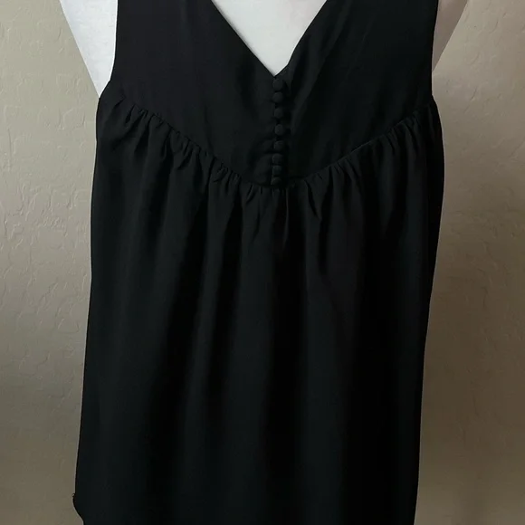 Miss Me Black Sleeveless Blouse Size M - Picture 6 of 7